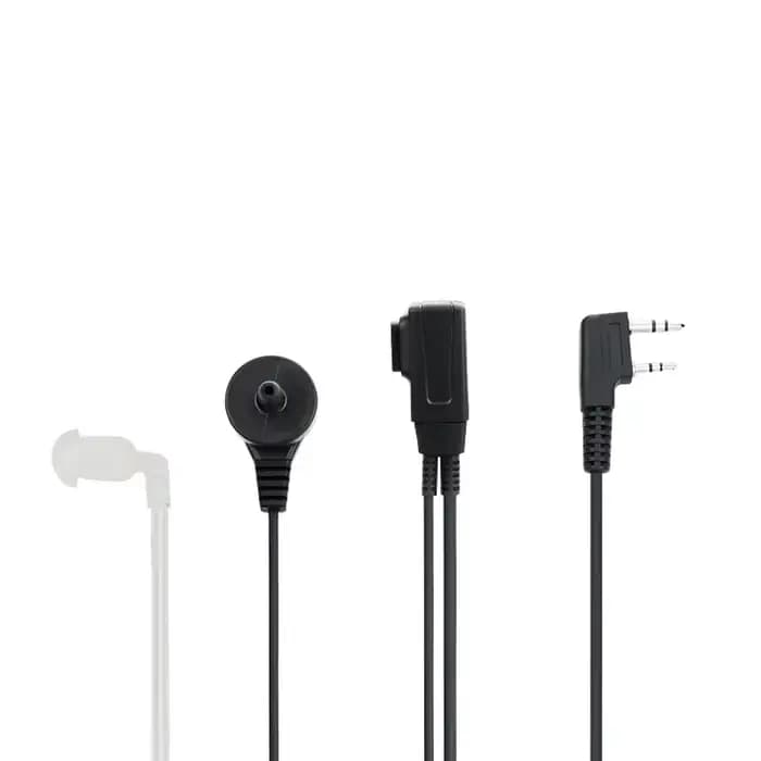 2 Pin PTT MIC Casque Covert Acoustic Tube In-Ear Oreillette Pour MendTYT Baofeng UV-5R BF-888S CB Radio Accessoires