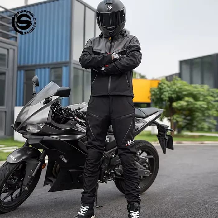 Veste de moto grise SFK