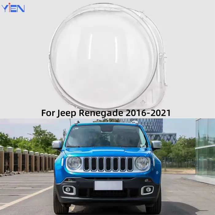 Couvercle d'abat-jour pour Jeep Renegade 2016 2017 2018 2019 2020 2021, accessoires pour véhicules, boîtier Transparent pour lumières de voiture