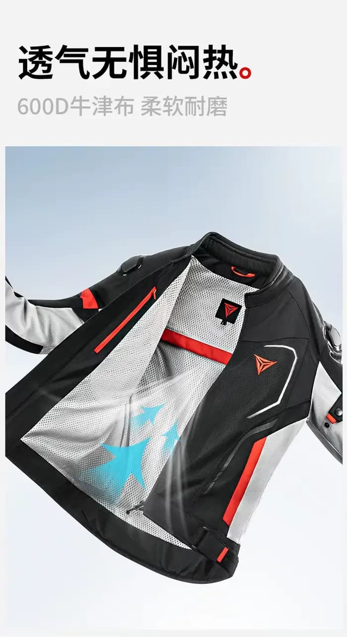 Veste de moto d'été respirante