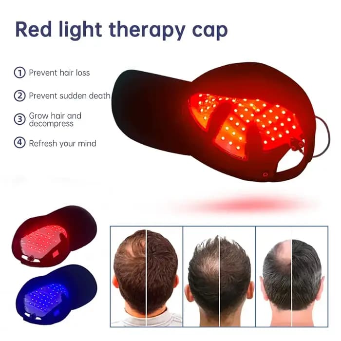 Casque de luminothérapie LED rouge pour la croissance des cheveux, casque laser à diodes pour la repousse des cheveux et le traitement de la perte de cheveux