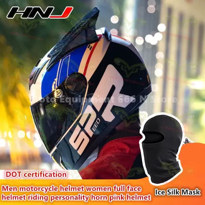 Casque de moto intégral pour homme et femme