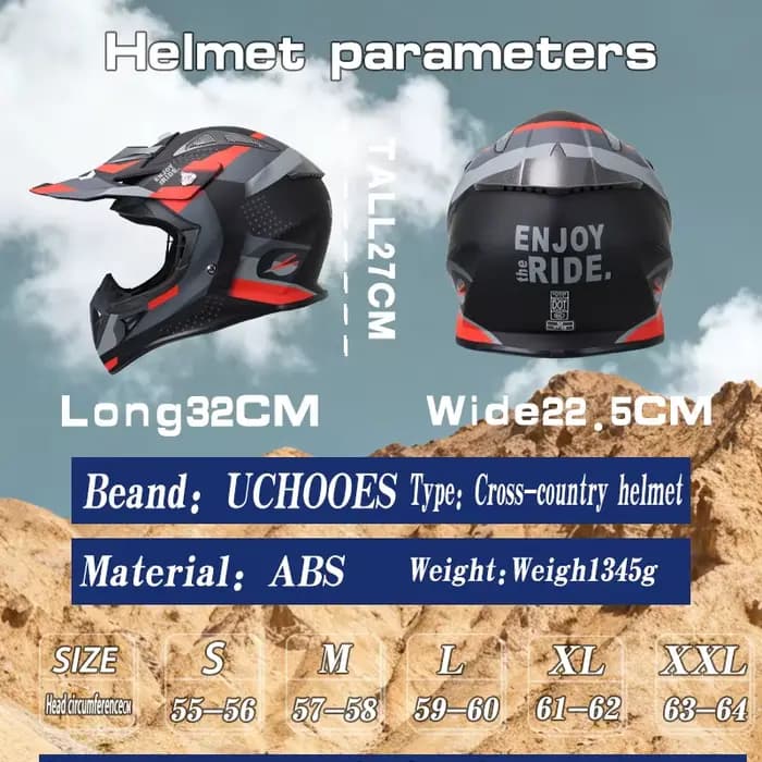 Uchoose haute qualité moto hors route casque de course ATV forêt DH VTT