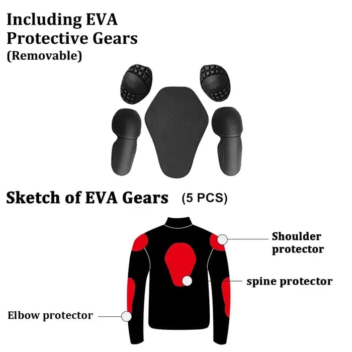 Veste de moto respirante pour hommes et femmes