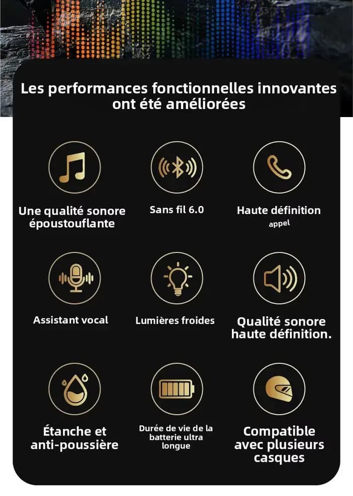 Casque sans fil Bluetooth 5.4