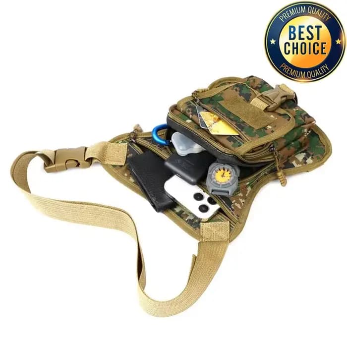Nouveau sac de jambe de moto Camouflage sac de taille étanche en plein air multifonctionnel voyage randonnée Portable