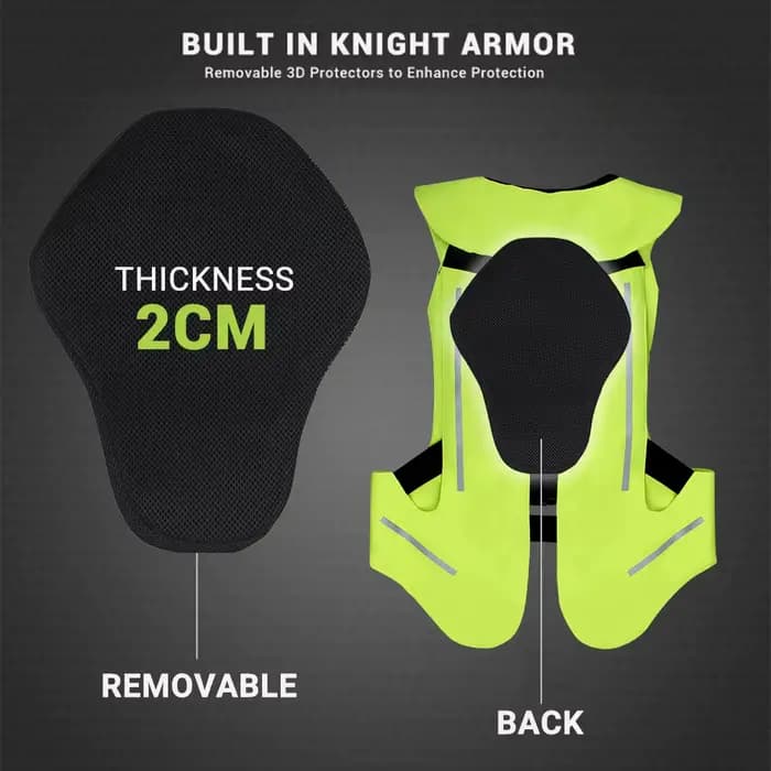 Glaçure d'airbag de moto