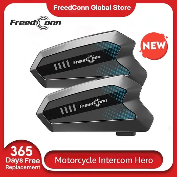 Freedconn-Oreillette Bluetooth pour moto