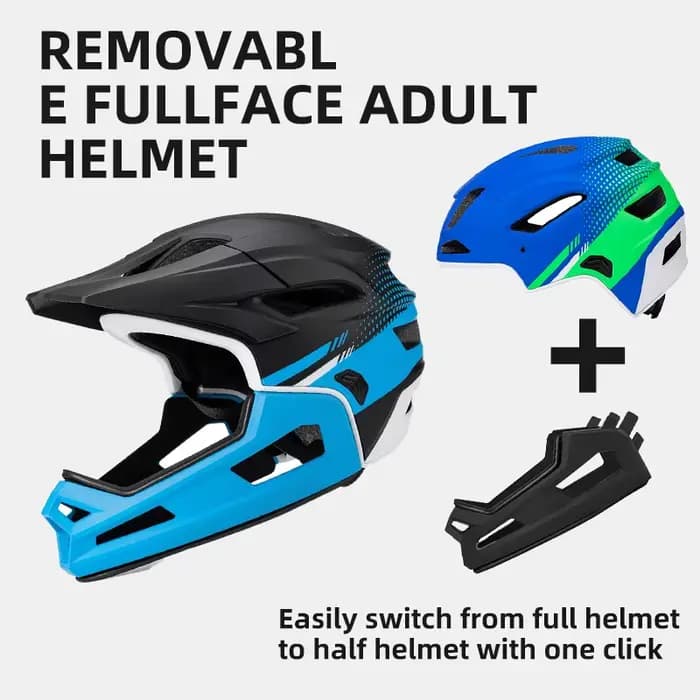 Eastinear haute qualité montagne tout-terrain casque de vélo 2-en-1 intégral détachable en plein air adulte hommes et