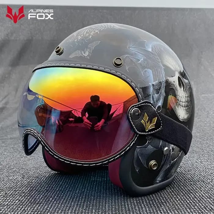 Lunettes de casque de moto universelles pour Shoei Vintage