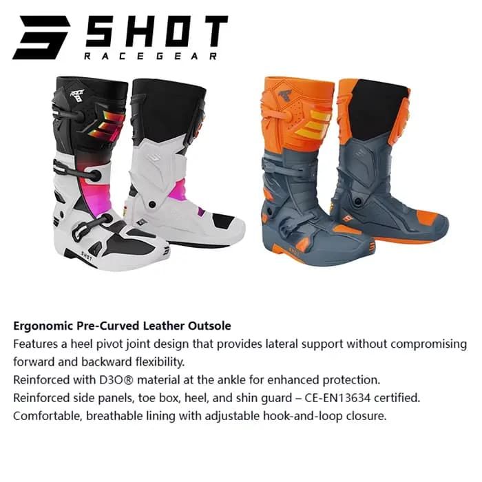 Bottes de motocross haut de gamme SHOT Race8