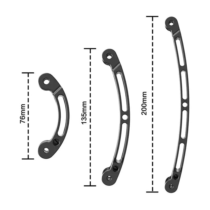 Extension de bras de casque en alliage d'aluminium