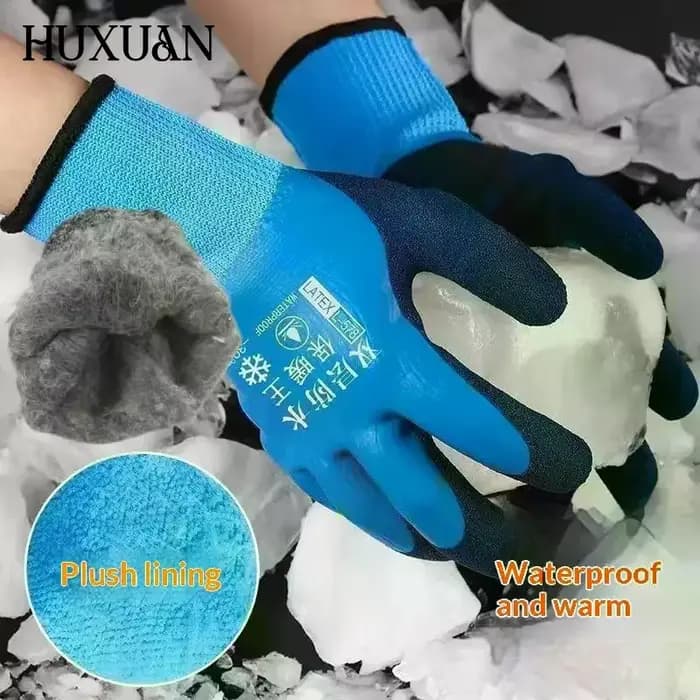 1 paire de gants de sécurité de travail imperméables