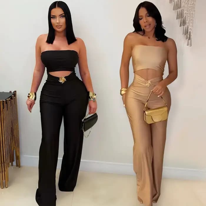 Combinaison pantalon une pièce pour femme, tenue de club, salopette élégante pour femme, vêtements d'été 2026