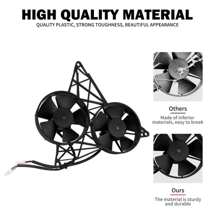 Ventilateur de refroidissement de radiateur de moto