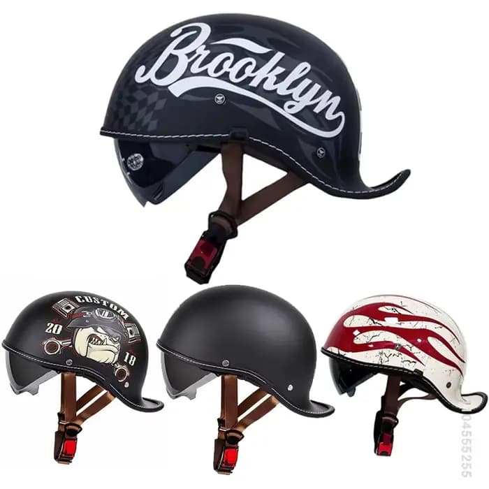 Casque De Moto rétro Casco