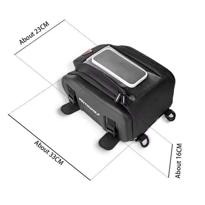 Sac de réservoir de moto magnétique antidérapant