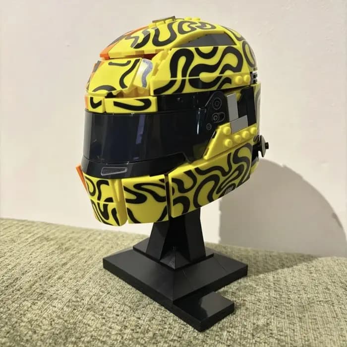 Nouveau 2026 – Modèle de casque de pilote de course Lando Norris jaune