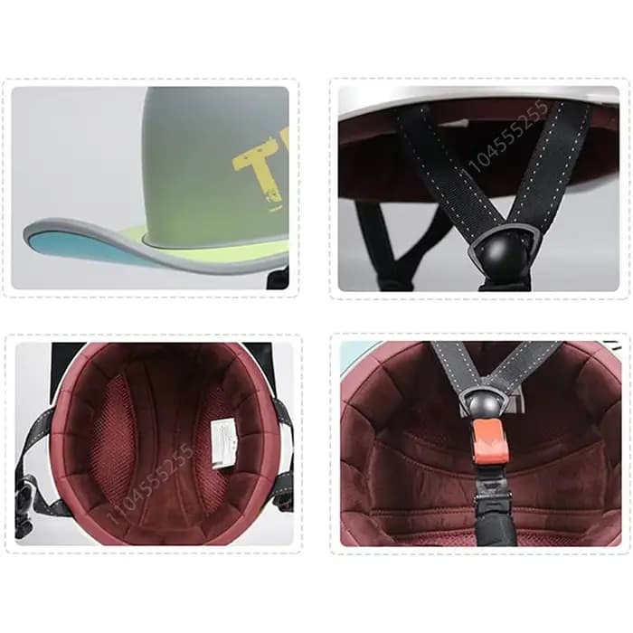 Casquette de Baseball casque de Moto demi-casque de tourisme de rue pour vélo Cruiser Chopper cyclomoteur Scooter
