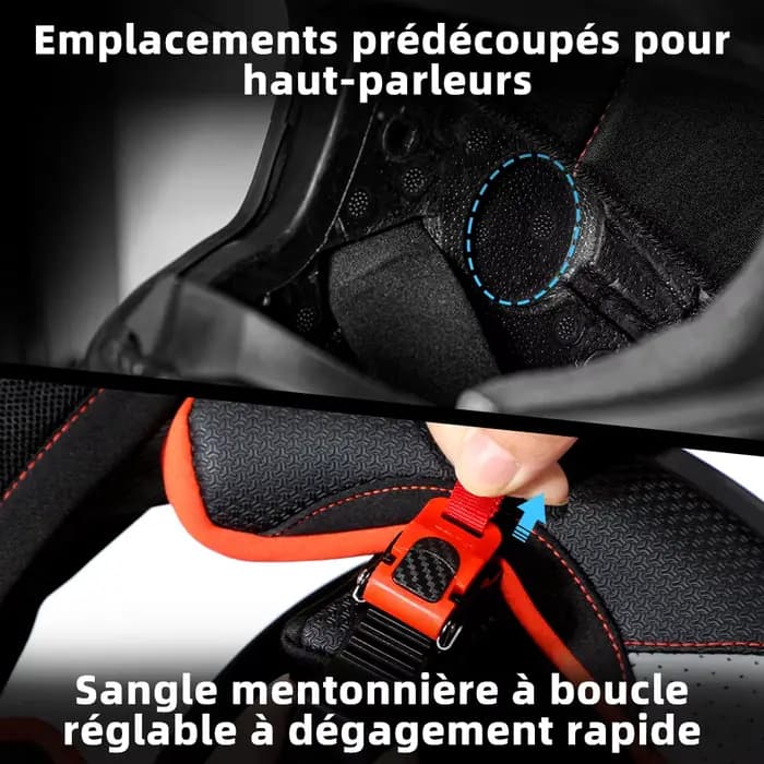 Casque de moto certifié ECE 22.06