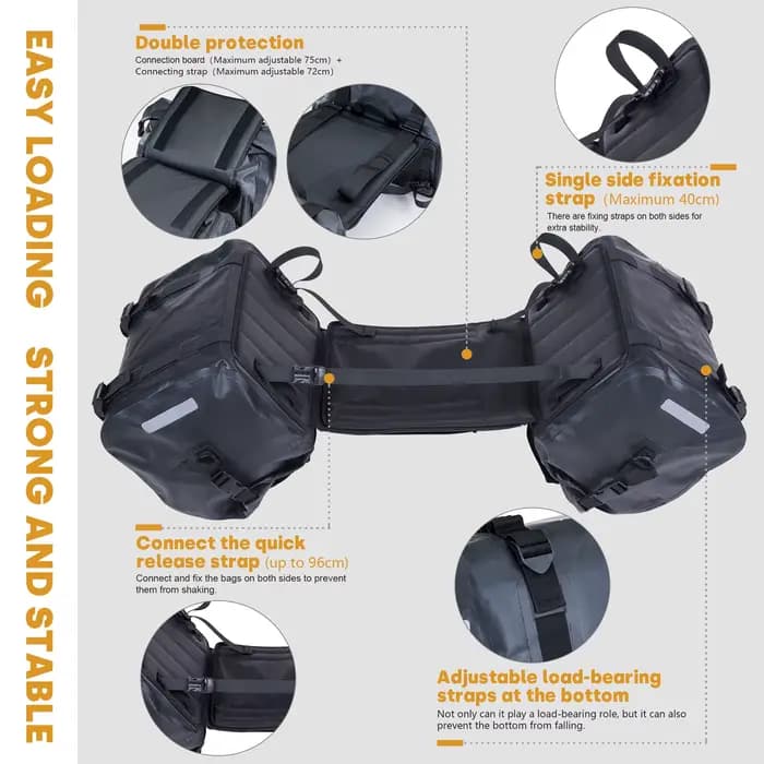 Sacs latéraux de moto imperméables 35L*2