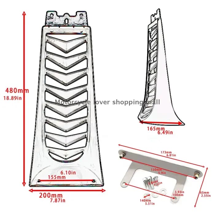 Couvercle de calandre de radiateur inférieur avant