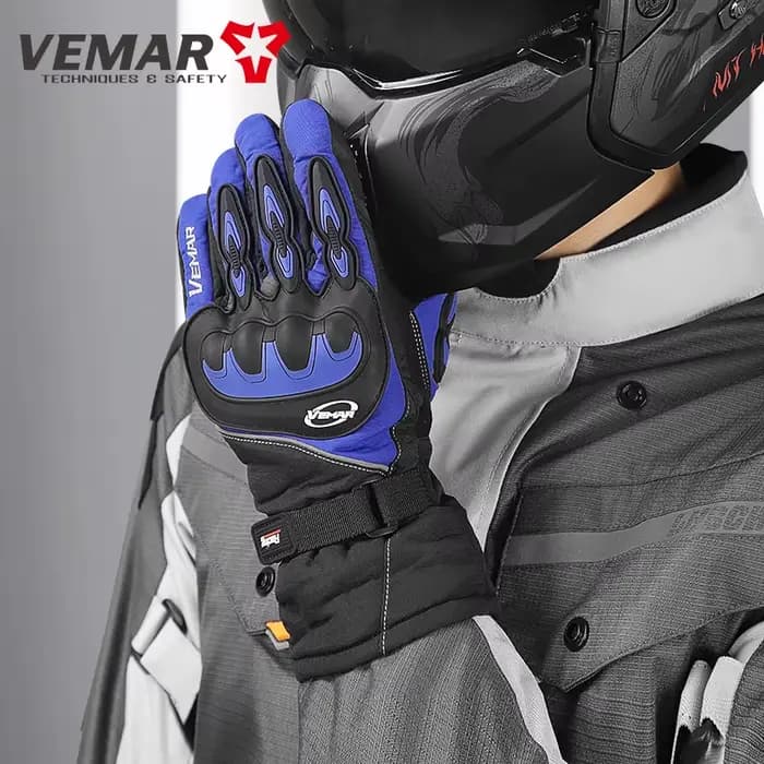 Vemar – gants de moto chauds et épais
