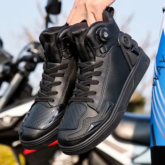 Bottes de moto imperméables pour hommes