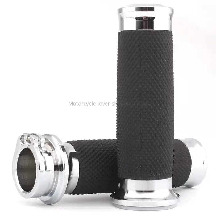 Poignées de guidon de moto en aluminium