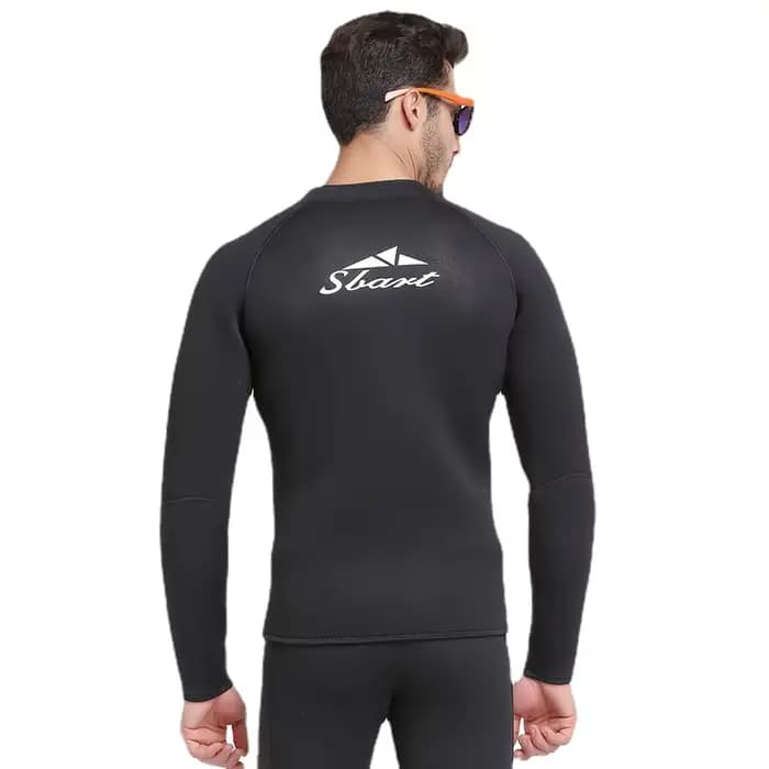 Vestes ou pantalons de combinaison de plongée 5mm pour hommes, veste en néoprène pour la plongée, vêtements de kitesurf, fermeture éclair sur le devant