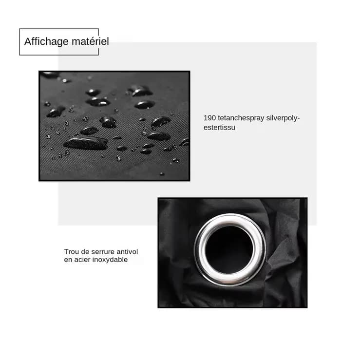 Housse de protection imperméable pour accessoires de Moto