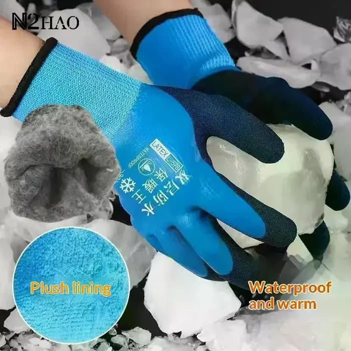 1 paire de gants de sécurité de travail imperméables