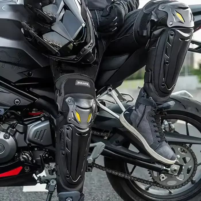 Genouillères épaisses pour moto