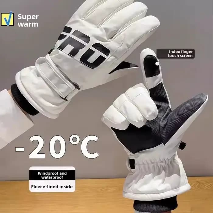Gants d'hiver en polaire épaisse pour le ski et le cyclisme