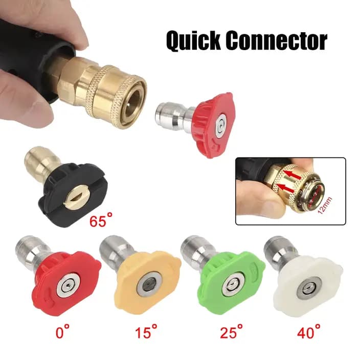 Accessoires de moto buses de pistolet haute pression pour Karcher K K2 K3 K4 K5 K6 outil de nettoyage de mousse de lave-auto adaptateur automobile 12mm
