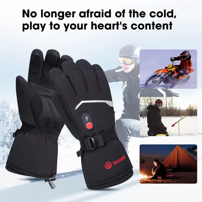 Gants thermiques avec batterie aste pour hommes et femmes