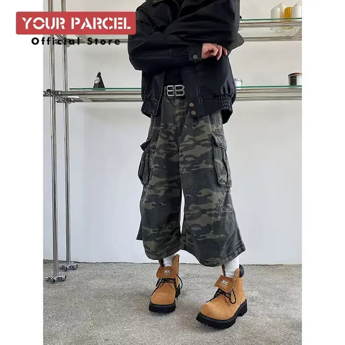 Bottes de moto courtes en cuir pour hommes