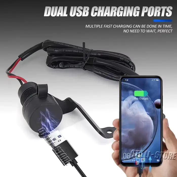 Chargeur USB pour Moto Honda REBEL CMX1100 CM 1100 CMX