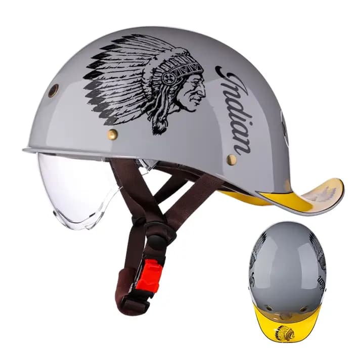 Casque demi-scooter rétro