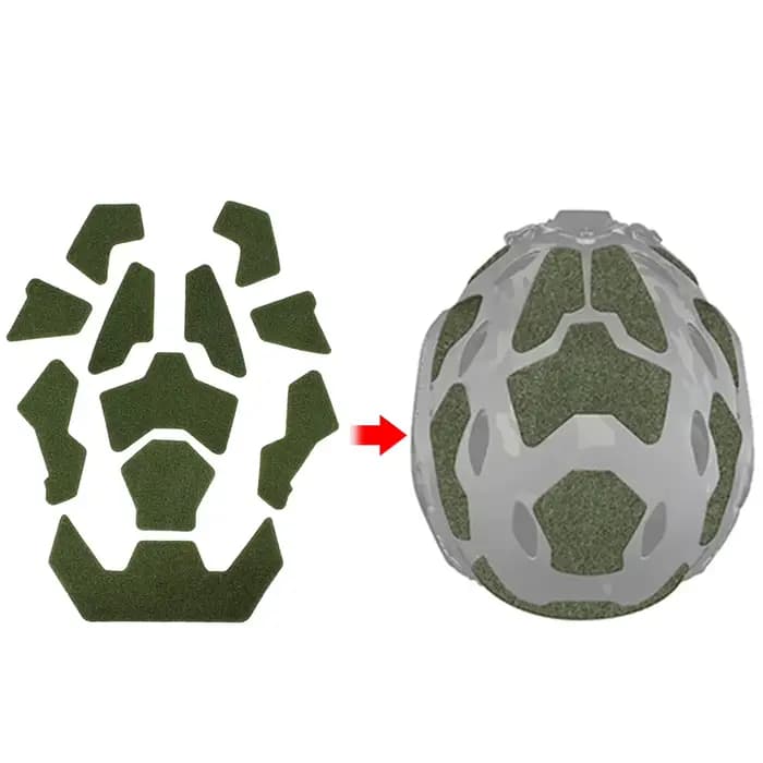 1 ensemble de patchs tactiques pour casque Airsoft