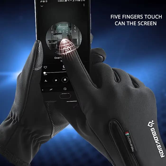 Gants de Moto gants de Moto hiver thermique doublé polaire hiver résistant à l'eau écran tactile antidérapant gants d'équitation de Moto