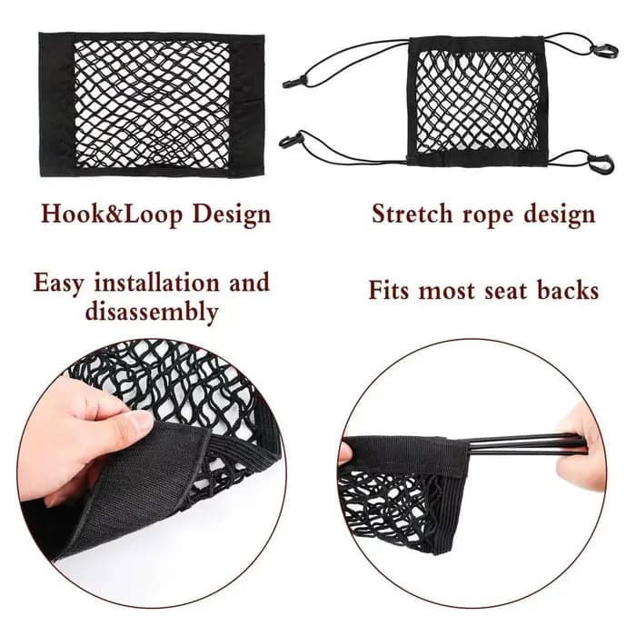 Filet de rangement pour casque de moto