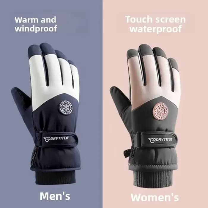 Gants de moto en polaire chauds