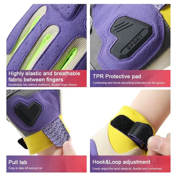 Gants de moto d'été pour femmes et adolescentes