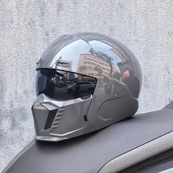 Casque de moto rétro ORZ-GB7 Scorpion