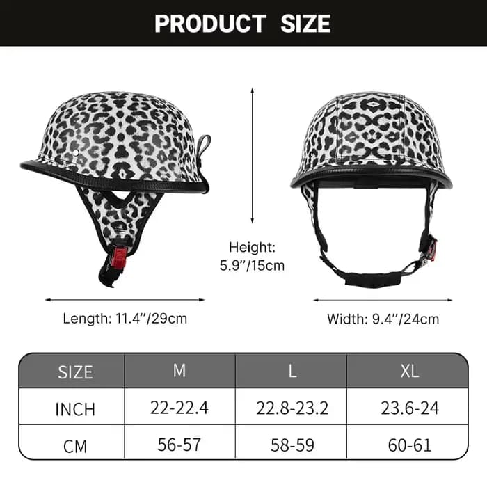 Casque demi-face homologué DOT