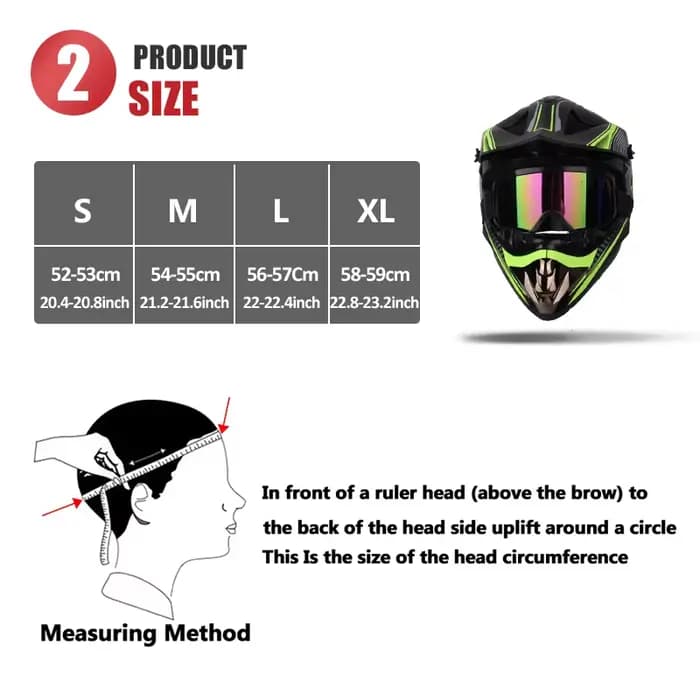 Casque de moto tout-terrain pour hommes et femmes adultes