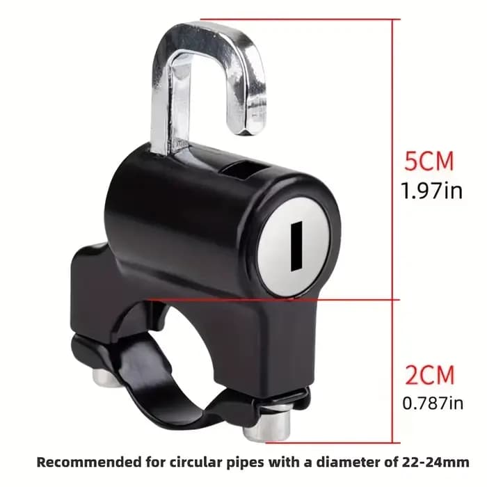Verrou universel pour casque de moto