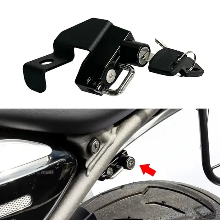 Support de fixation antivol pour casque Speed400 Scrambler400X avec 2 clés