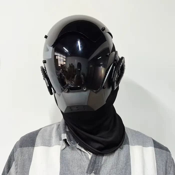 Cyberpunk-Cagoule intégrale avec fouet
